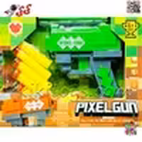 تفنگ اسباب‌بازی ماینکرافت Pixel Gun با تیرهای فومی ایمن 828