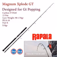 چوب ماهیگیری پاپینگ راپالا تخصصی صید جی‌تی Rapala Magnum Xplode GT