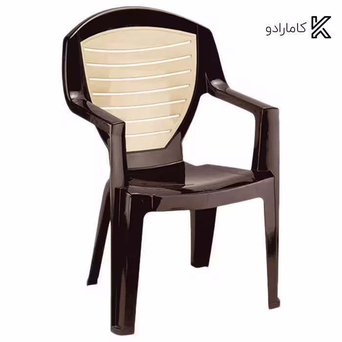 صندلی دسته دار دو رنگ ناصر پلاستیک کد 884