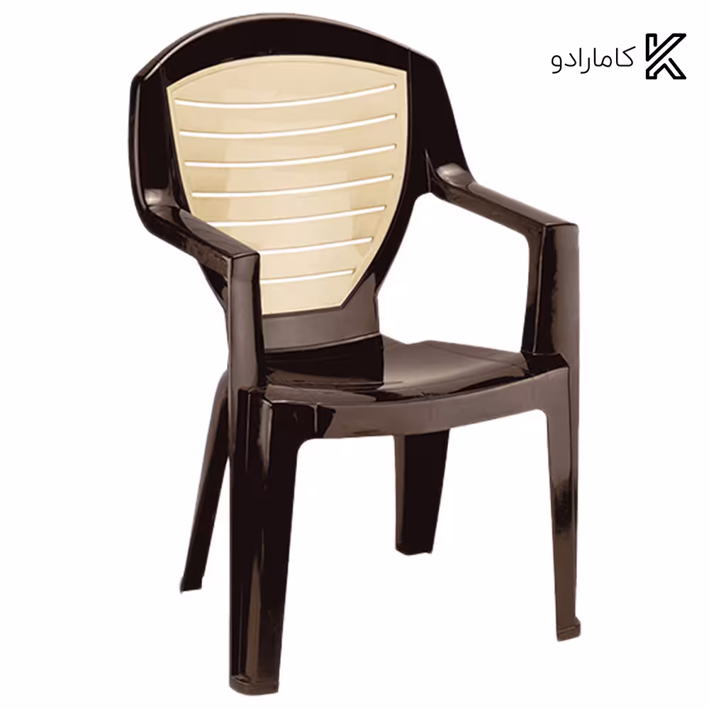 صندلی دسته دار دو رنگ ناصر پلاستیک کد 884