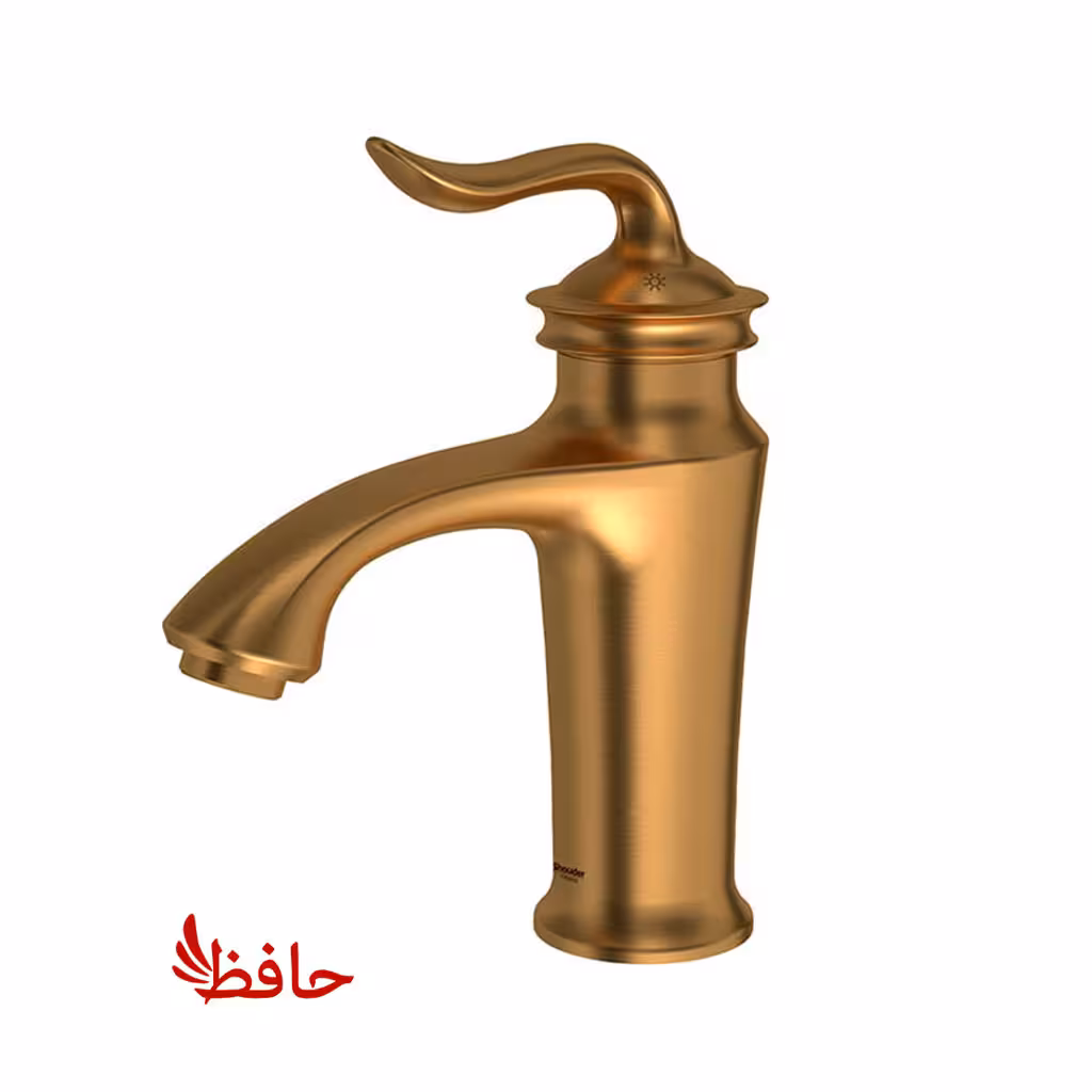 شیر روشویی شودر مدل لوکا طلایی مات