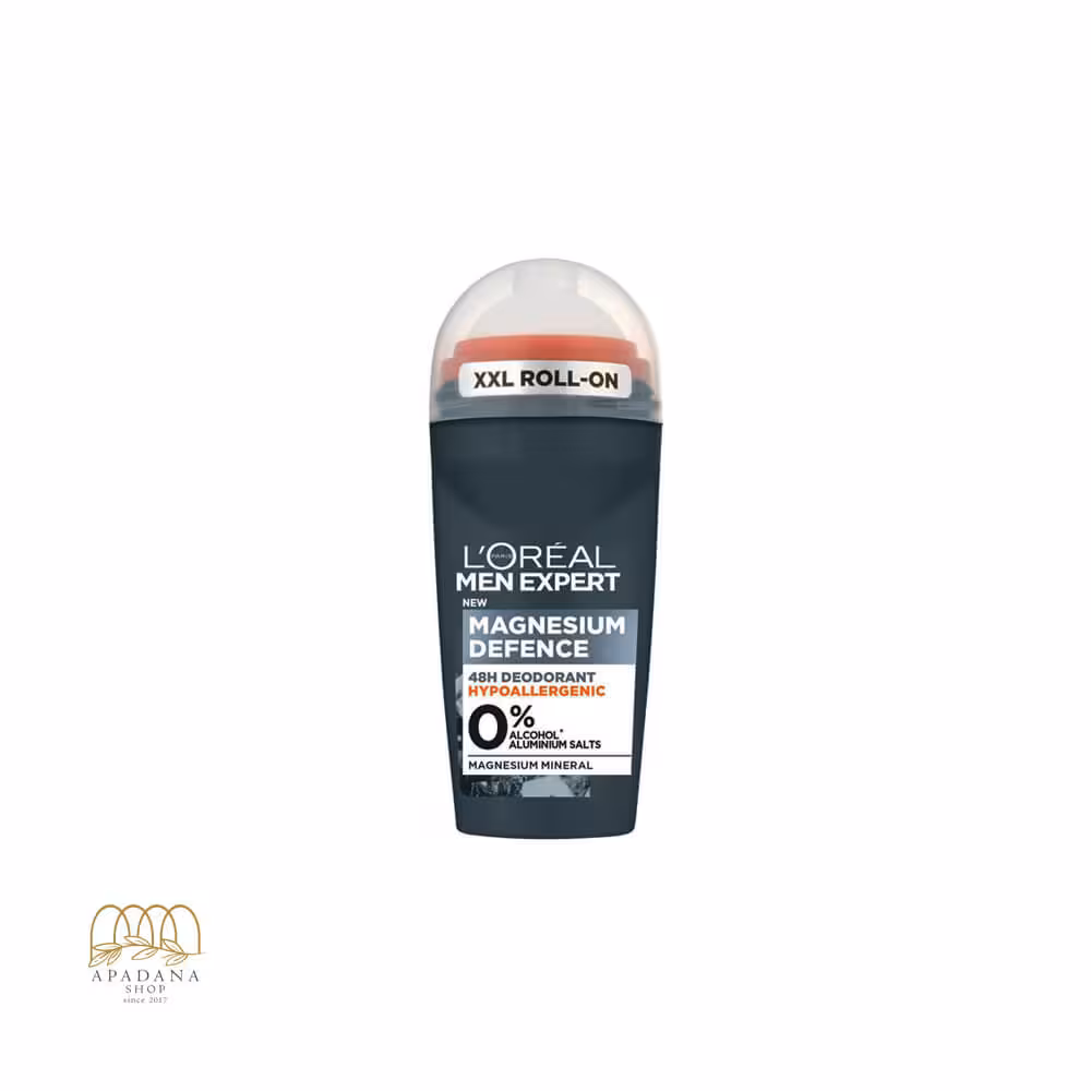 رول ضد تعریق مردانه لورال مدل Magnesium Defence حجم 50 میل