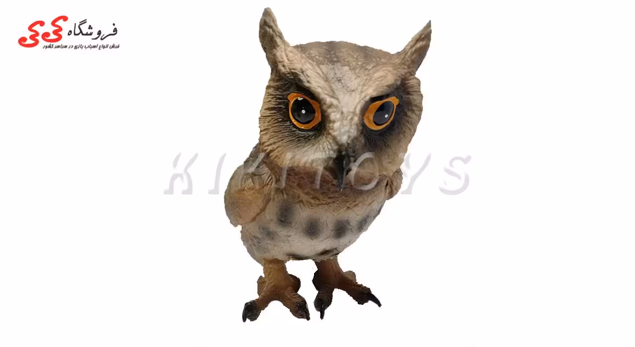 فیگور حیوانات ماکت جغد شاخدار بزرگ اسباب بازی Flying Owl Animals Figure 921