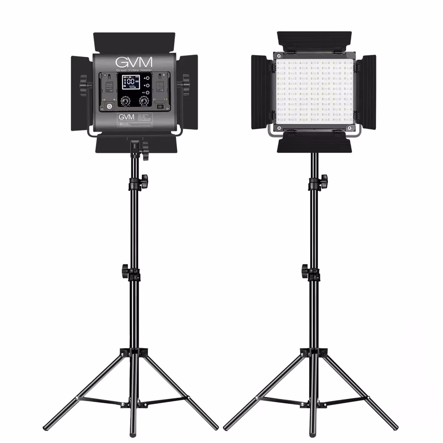 نور ثابت ال ای دی جی وی ام مدل GVM 800D-RGB LED Light Panel پک دو عددی