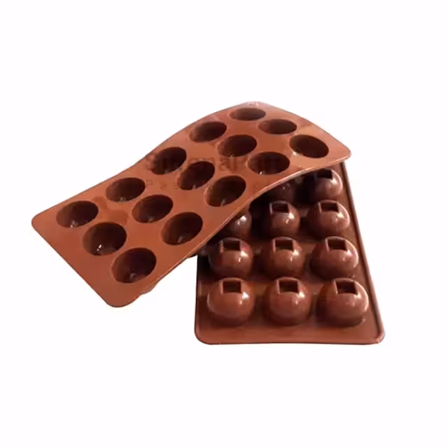 قالب سیلیکون شکلات دایره نگینی