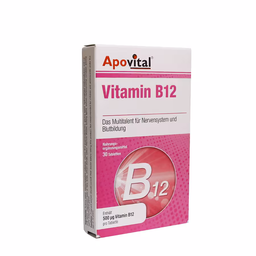 قرص ویتامین B12 آپوویتال 30 عدد