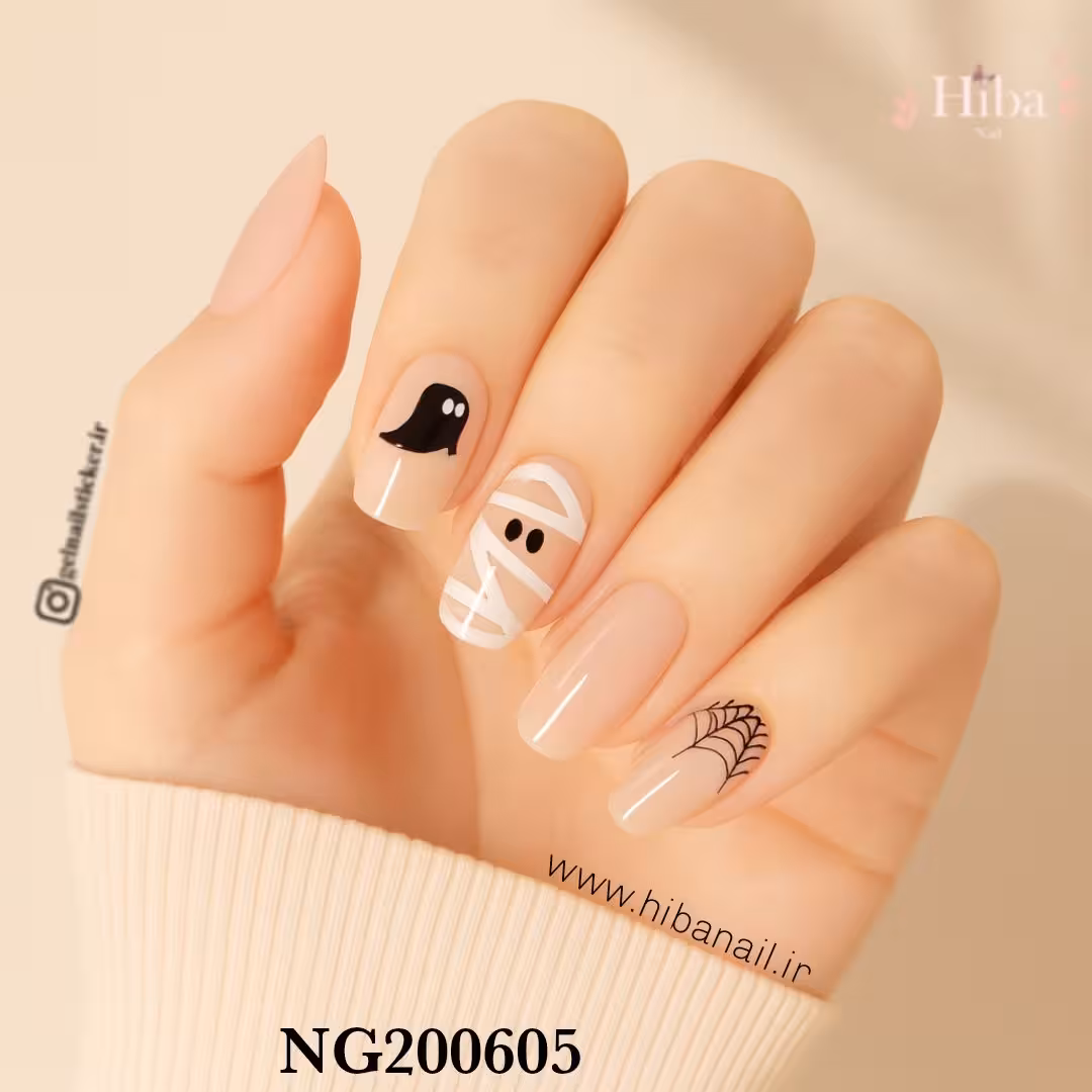 استیکر ژله ای کاشت ناخن (نیل رپ)_کد NG200605