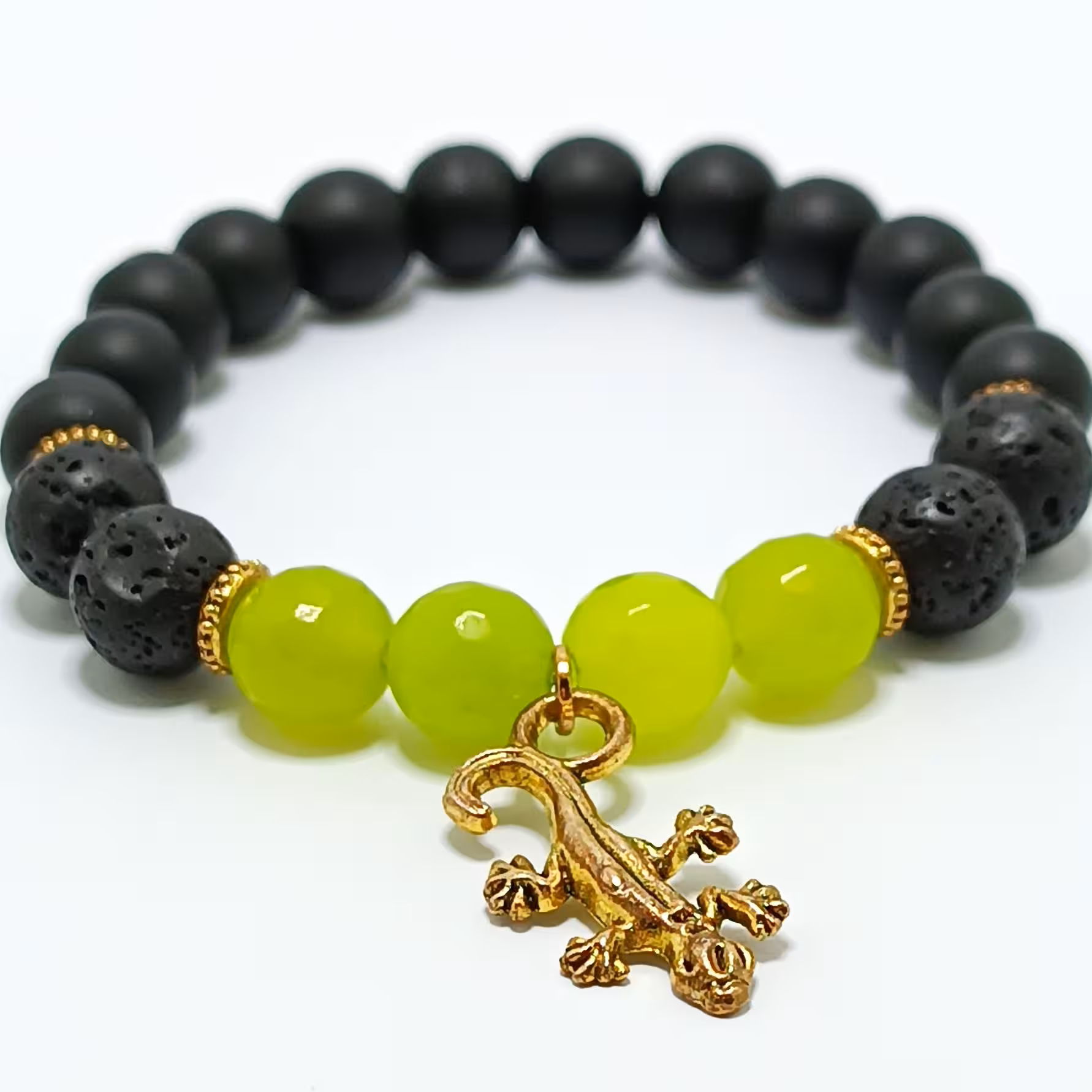 دستبندجید و لاوا معدنی مدل Ts-312