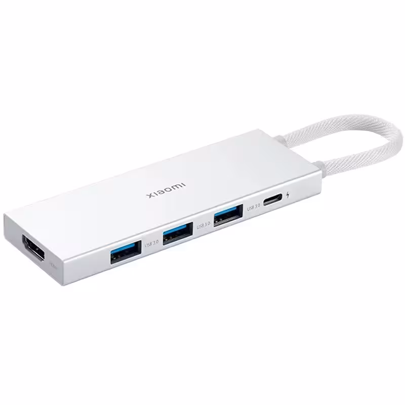 ارسال فوری گارانتی اصالت کالا هاب 5 پورت شیائومی مدل Xiaomi type-c 5 in 1 docking station XMDS05YM