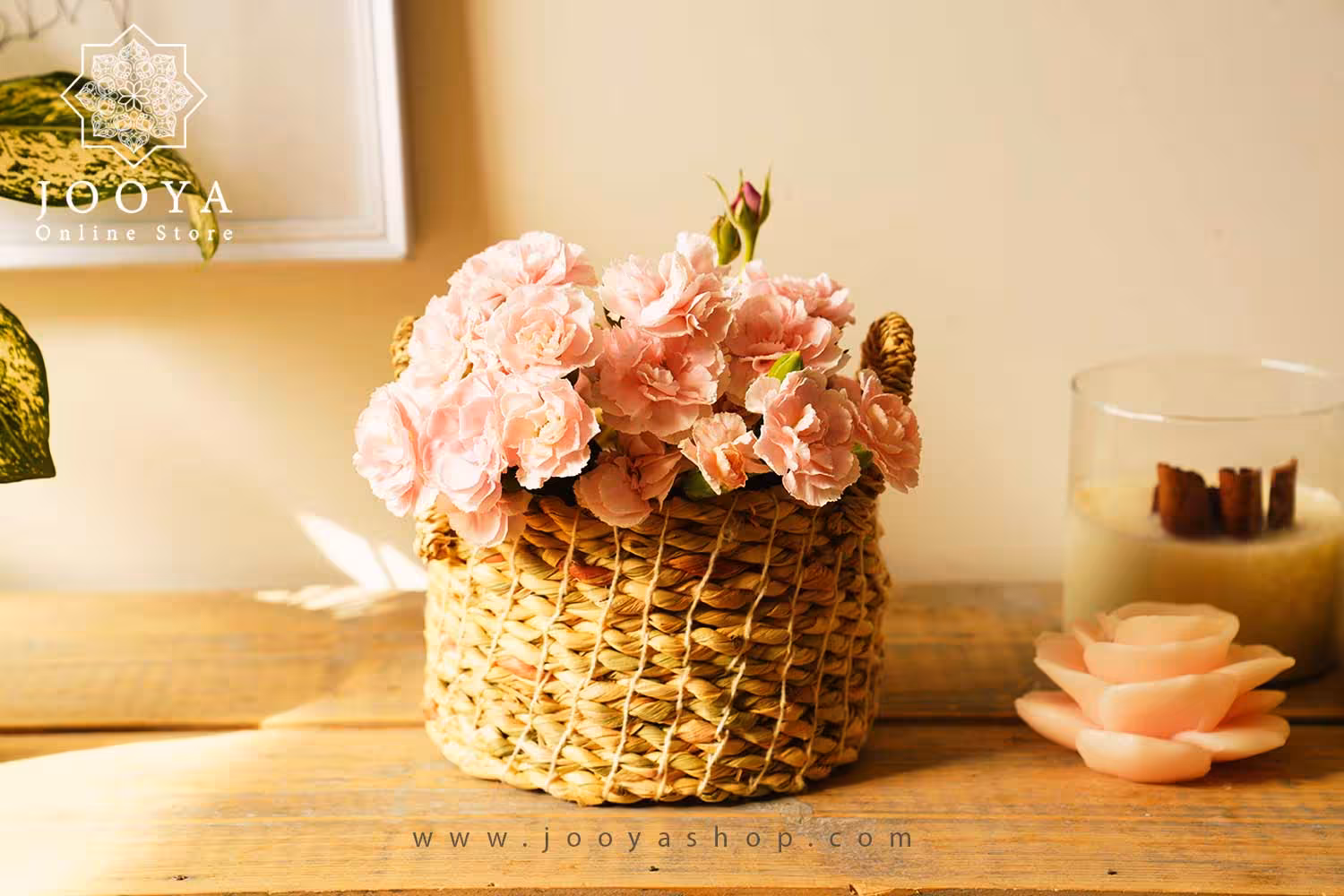 سبد سنتی استوانه دسته دار مدل ديبا