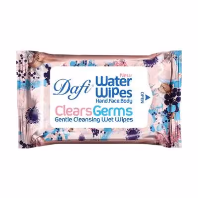 دستمال مرطوب پاک کننده دست و صورت آنتی باکتریال دافی بسته 12 عددی