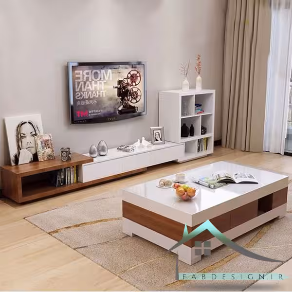 ست میز تلویزیون و جلومبلی fabset-145