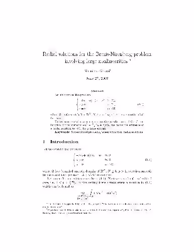 خرید و دانلود نسخه کامل کتاب Radial solutions for the Brezis-Nirenberg problem involving large nonlinearities