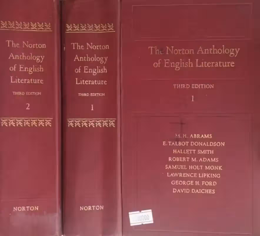 The Norton Anthology of English Literature, Vol. 1 and 2