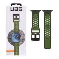 بند اپل واچ اورجینال سیلیکونی UAG سایز 42/44/45/46/49 میلیمتری - سبز (پک دار)