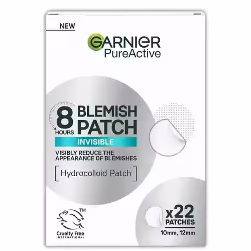 چسب ضد جوش نامرئي هيدرو كلوئيد 8 ساعته گارنیر GARNIER PureActive مناسب پوست های مستعد جوش – بسته 22 عددی