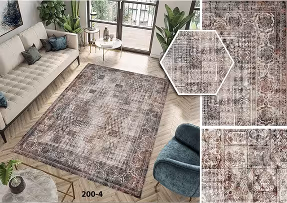 روفرشی کشدار مخمل شانل ترک(کشدوزی شده)-کد طرح 336