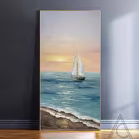 تابلو دکوراتیو نقش برجسته دریا 120*60 کد 950