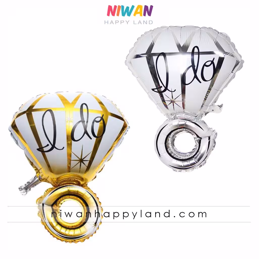 بادکنک فویلی حلقه ازدواج