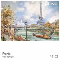 پازل شیشه ای استینو 1000 تکه طرح پاریس (کد 18102)،(باجعبه)