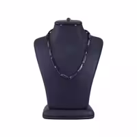 زنجیر استیل مردانه کبریتی مشکی 4001/2