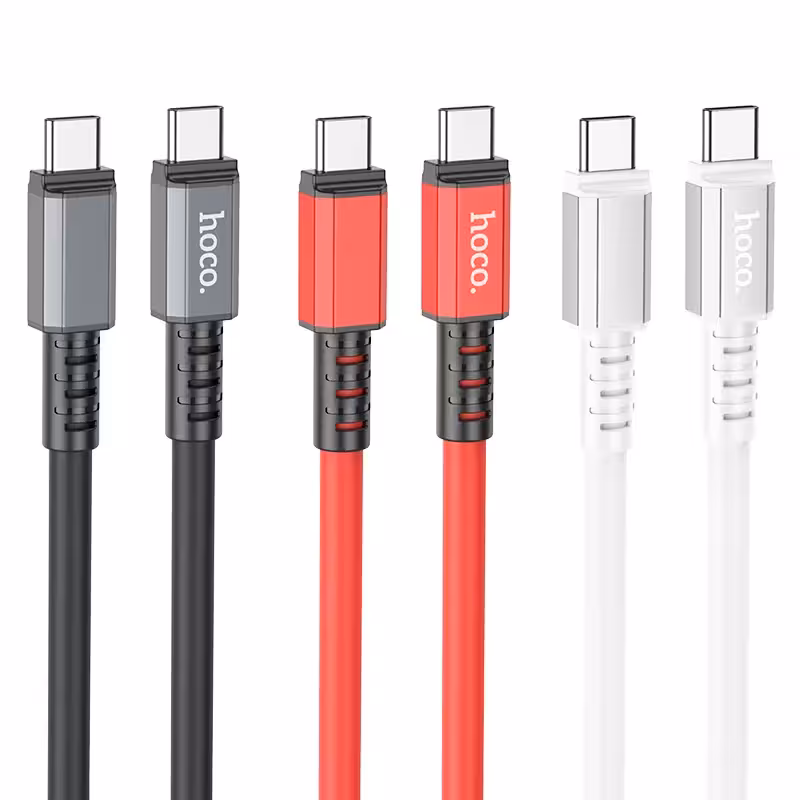 کابل شارژ 60 وات USB-C به USB-C هوکو مدل X85 طول 1 متر