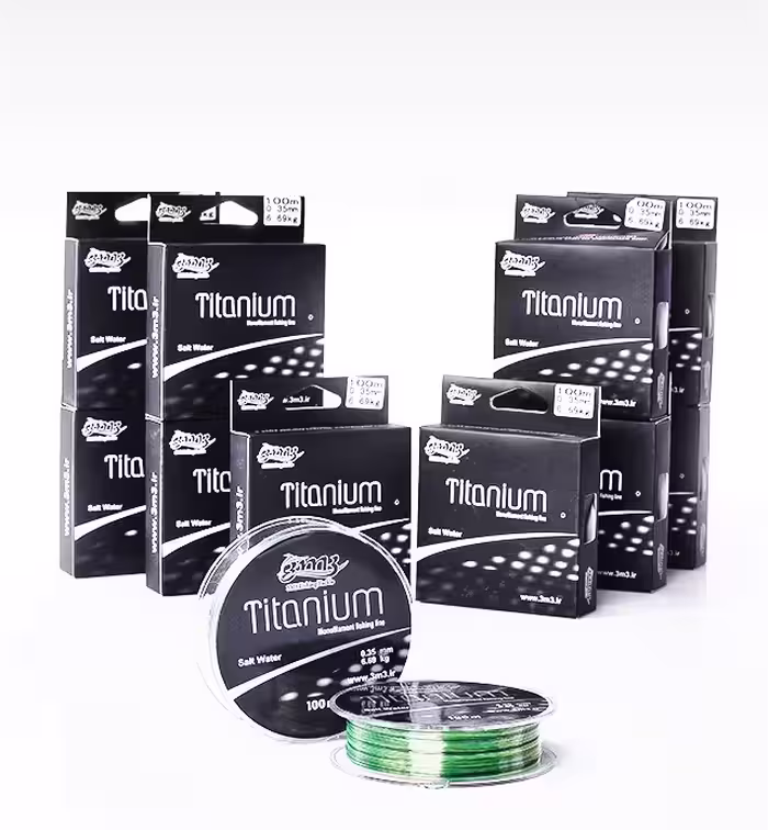 نخ ماهیگیری مونوفیلامنت نایلونی 100 متری Titanium Size 0.40 mm