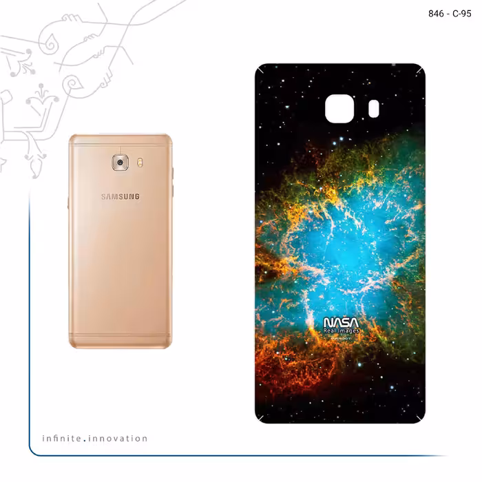 برچسب پوششی ماهوت مدل Universe b NASA 9 مناسب برای گوشی موبایل سامسونگ Galaxy C9 Pro