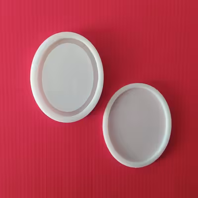 قالب رزین مدل آکواریومی طرح بیضی مجموعه 2 عددی