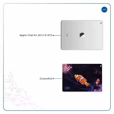 برچسب پوششی ماهوت مدل Clownfish مناسب برای تبلت اپل iPad Air 2013 A1475