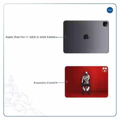 برچسب پوششی ماهوت مدل Assassin-Creed-Game مناسب برای تبلت اپل iPad Pro 11 (GEN 2) 2020 A2068