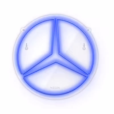 چراغ دیواری نئون دیزاین طرح Benz_BL