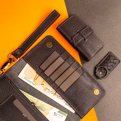 ست هدیه چرم عطارد مدل چرم طبیعی کد A37