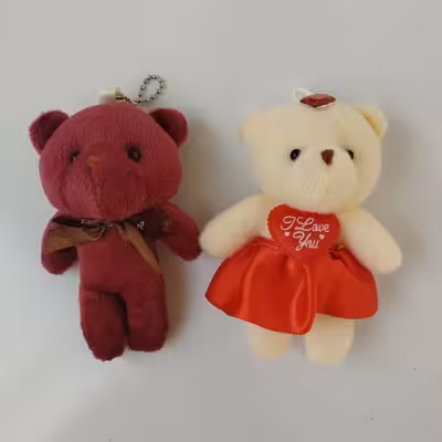 آویز عروسکی مدل خرس بسته 2 عددی