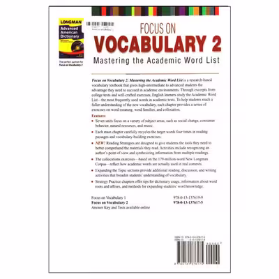 کتاب Focus On Vocabulary اثر جمعی از نویسندگان انتشارات سپاهان 2 جلدی