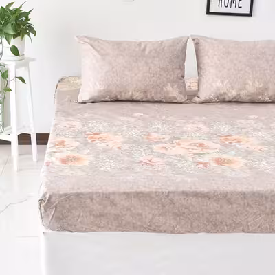 سرویس ملحفه بومرنگ مدل Rona-120  یکنفره 2 تکه