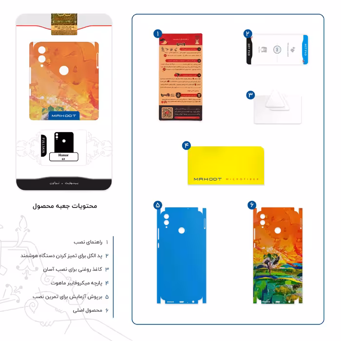 برچسب پوششی ماهوت مدل Collage of Painting-FullSkin مناسب برای گوشی موبایل آنر 8X