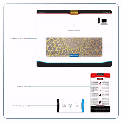 برچسب پوششی ماهوت مدل Iran-Tile2 مناسب برای تبلت سامسونگ Galaxy Tab A7 10.4 LTE 2020 T505