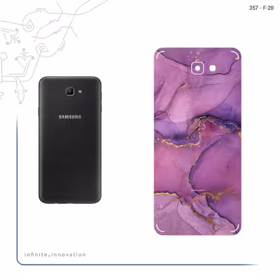 برچسب پوششی ماهوت مدل Purple Marble مناسب برای گوشی موبایل سامسونگ Galaxy J7 Prime 2