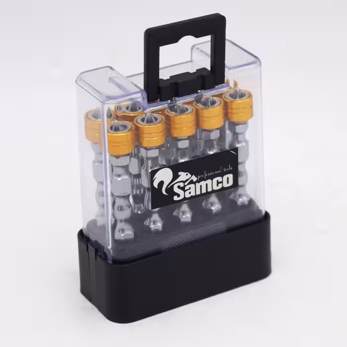 سری پیچ گوشتی دو سر چهار سو سامکو مدل مغناطیسی کد YPW-M010 مجموعه 10 عددی