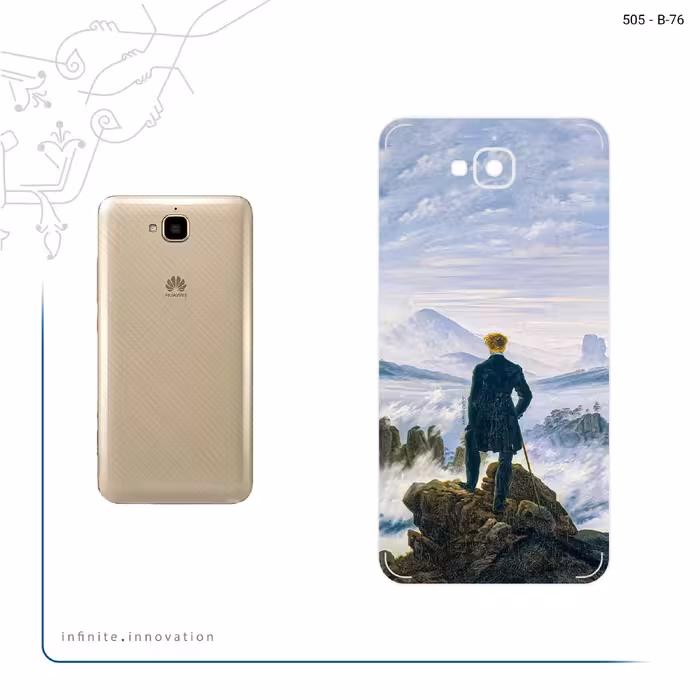 برچسب پوششی ماهوت مدل Wanderer above the Sea of Fog مناسب برای گوشی موبایل هوآوی Y6 Pro