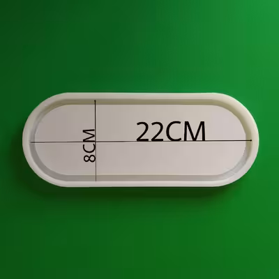 قالب رزین مدل بیضی لبه دار کد 8.22