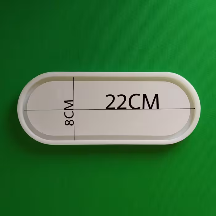 قالب رزین مدل بیضی لبه دار کد 8.22