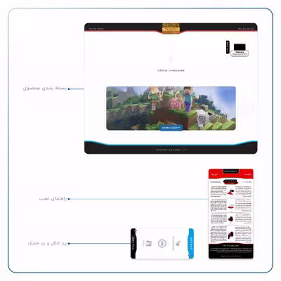 برچسب پوششی ماهوت مدل Minecraft-Game مناسب برای تبلت سامسونگ Galaxy Tab A7 10.4 LTE 2020 T505