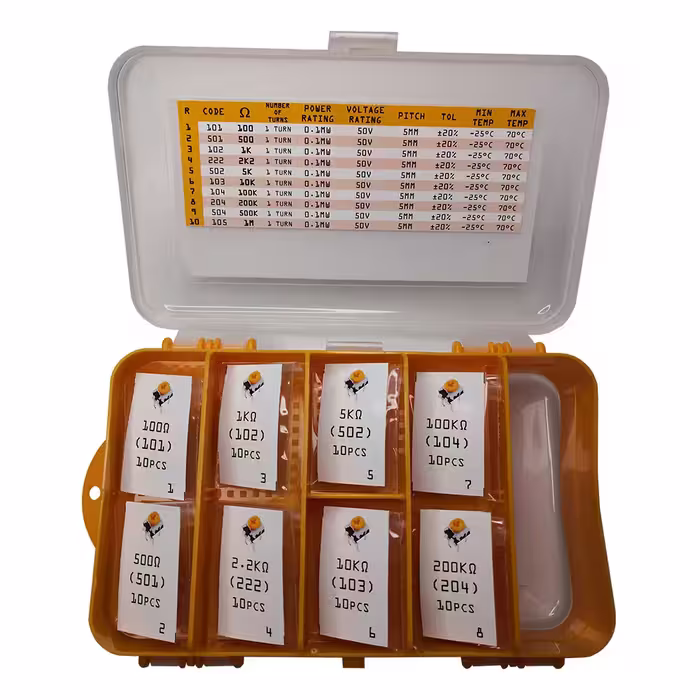 مقاومت پتانسیومتر موسیالا کد MOS01 بسته 100 عددی