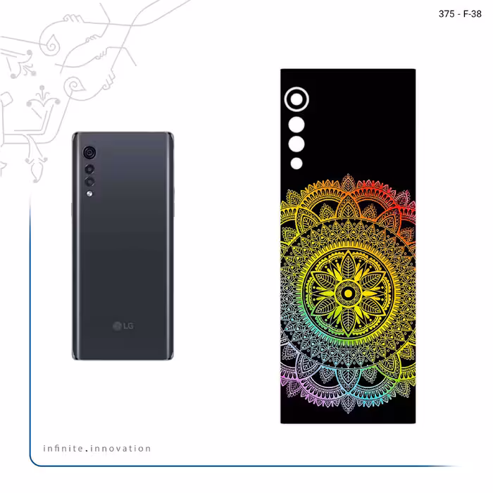 برچسب پوششی ماهوت مدل Mandala Design 4 مناسب برای گوشی موبایل ال جی Velvet 5G