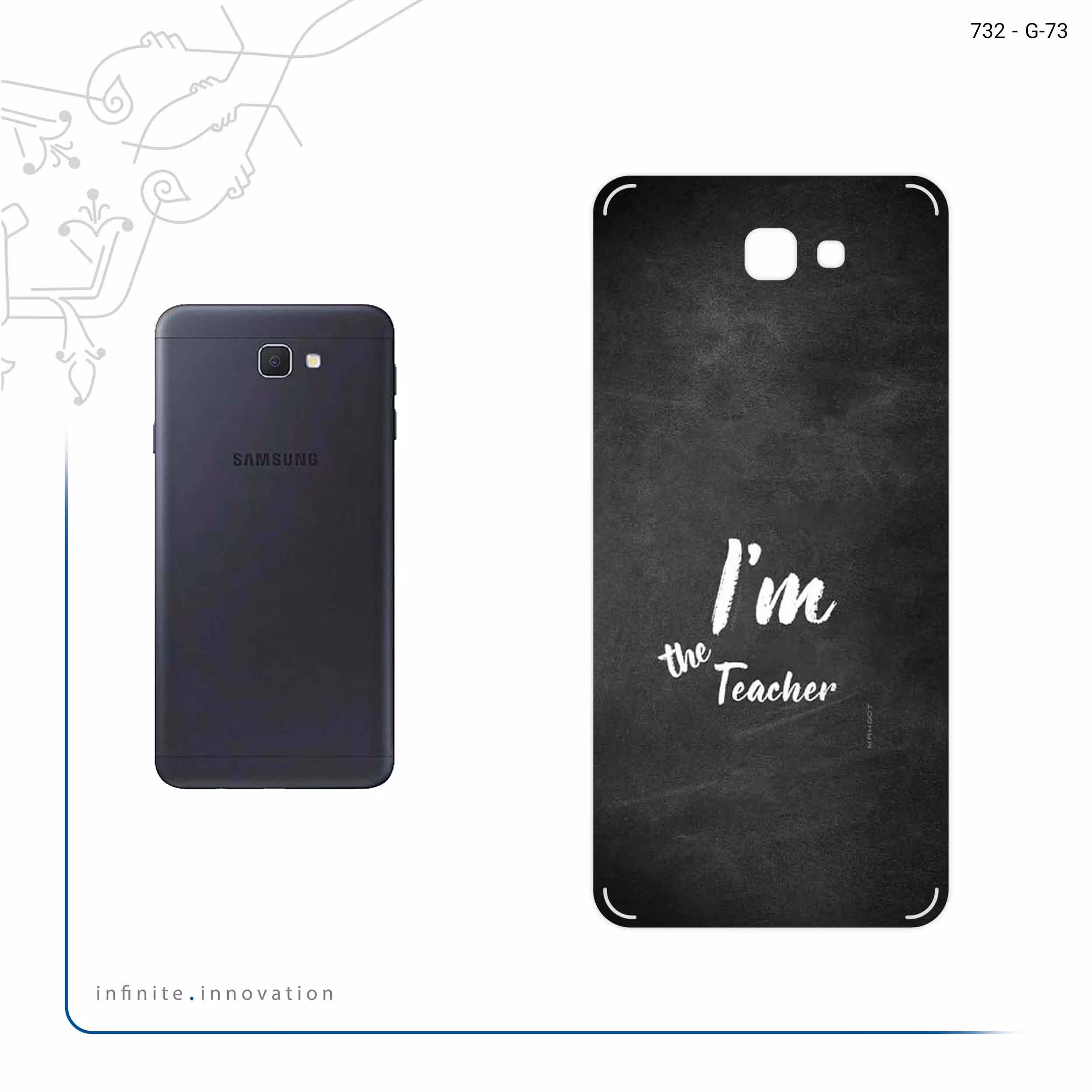 برچسب پوششی ماهوت مدل Teacher مناسب برای گوشی موبایل سامسونگ Galaxy J7 Prime