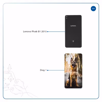 برچسب پوششی ماهوت مدل Dog-1 مناسب برای تبلت لنوو Phab B1 2015