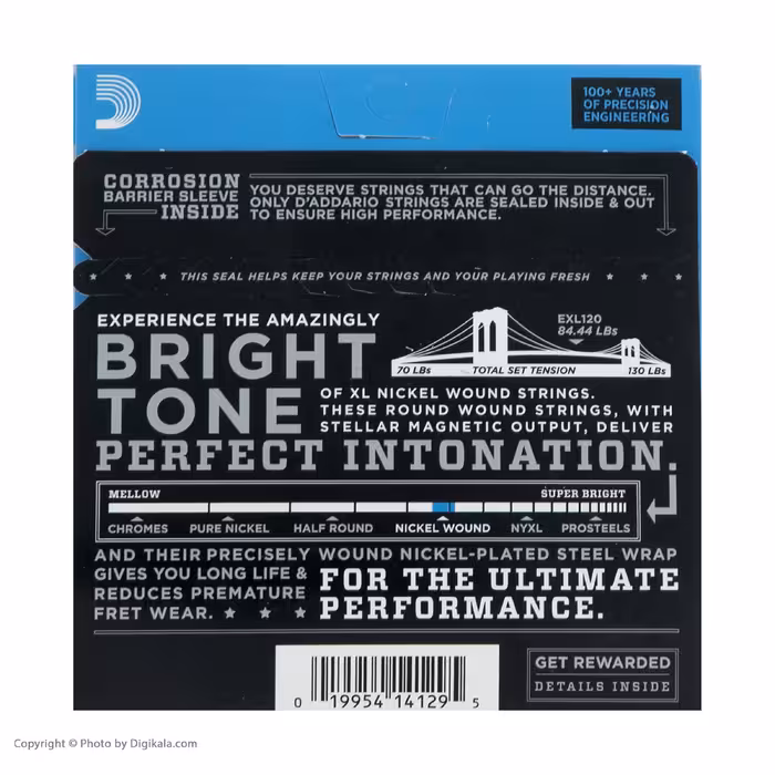 سیم گیتار الکتریک داداریو مدل EXL120