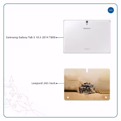 برچسب پوششی ماهوت مدل Leopard 2A5 tank مناسب برای تبلت سامسونگ Galaxy Tab S 10.5 2014 T800